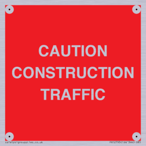CAUTION CONSTRUCTION TRAFFIC